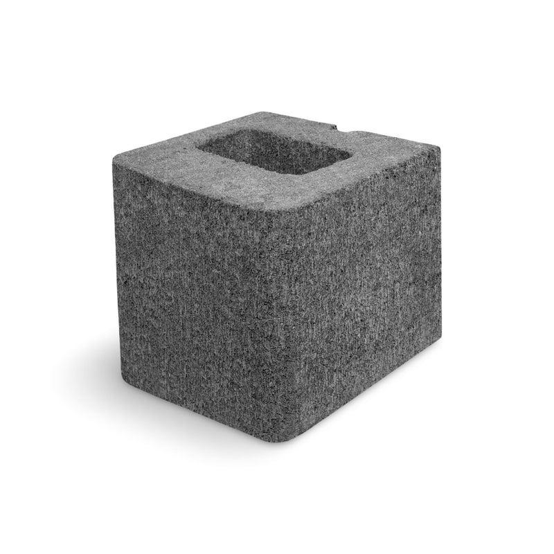 8" Half Double Bullnose Block (LW)