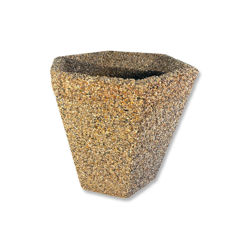 Exposed Aggregate Concrete Flower Pot