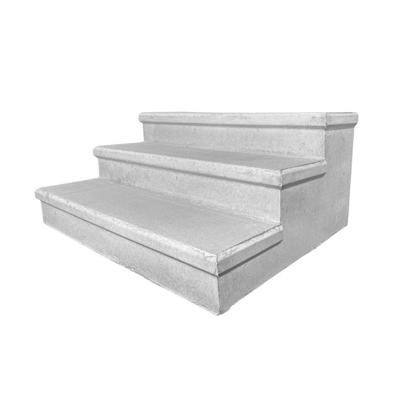 3 Tread Concrete Step (21"H X 3'D x 4'W)